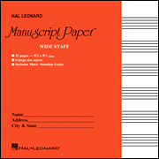 Wide Staff Manuscript Paper
