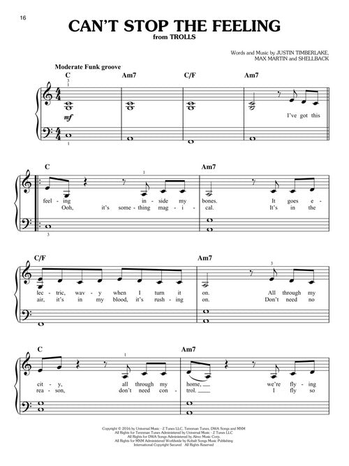 Besluit beweging Ampère Pop Songs for Kids Easy Piano Sheet Music – Luscombe Music