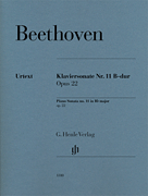 Beethoven Piano Sonata No. 11 in B-flat Major Op. 22 Henle Urtext Edition