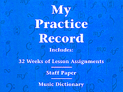 My Practice Record Book [product type] Luscombe Music - Luscombe Music 