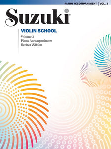 Suzuki Violin School Vol. 3 Piano Accompaniment Revised Edition