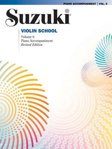 Suzuki Violin School Vol. 6 Piano Accompaniment Revised Edition