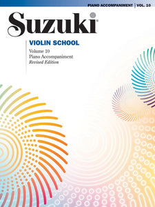 Suzuki Violin School Vol. 10 Piano Accompaniment Revised Edition