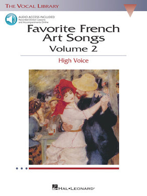 Favorite French Art Songs - Volume 2 for High Voice Book with Online Audio