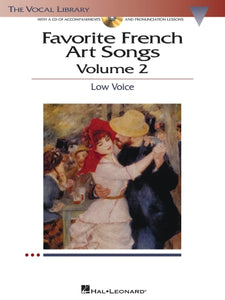 Favorite French Art Songs - Volume 2 for Low Voice Book with Online Audio
