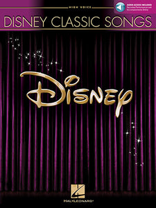 Disney Classic Songs for High Voice Book with Online Audio
