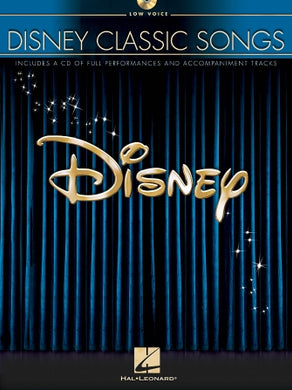 Disney Classic Songs for Low Voice Book & CD