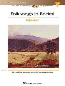 Folksongs in Recital - 14 Concert Arrangements for High Voice Book & CD