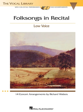 Folksongs in Recital - 14 Concert Arrangements for Low Voice Book & CD