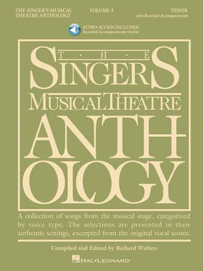 Singer's Musical Theatre Anthology - Volume 3 for Tenor Book with Online Audio