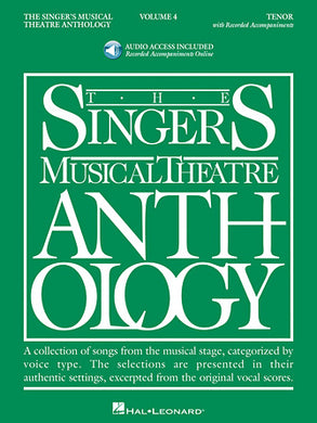 The Singer's Musical Theatre Anthology: Tenor, Volume 4 Book with Online Audio