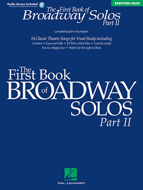 The First Book of Broadway Solos - Part II for Baritone/Bass Book with Online Audio