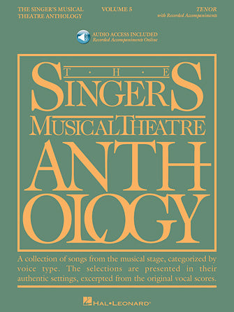 Singer's Musical Theatre Anthology - Volume 5 for Tenor Book with Online Audio