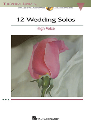 12 Wedding Solos for High Voice Book & CD