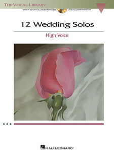 12 Wedding Solos for High Voice Book & CD