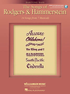 The Songs of Rodgers & Hammerstein for Baritone/Bass Book with Online Audio