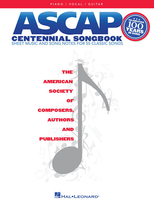 ASCAP Centennial Songbook for Piano Vocal Guitar [product type] Luscombe Music - Luscombe Music 