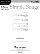 Simple Songs Instrumental Play Along Sheet Music [product type] Luscombe Music - Luscombe Music 