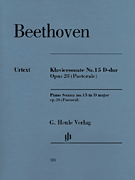 Beethoven Piano Sonata No. 15 in D Major Op. 28 Pastoral Henle Urtext Edition
