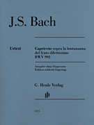 J.S. Bach Cappriccio for Piano Henle Urtext Edition without Fingering [product type] Luscombe Music - Luscombe Music 