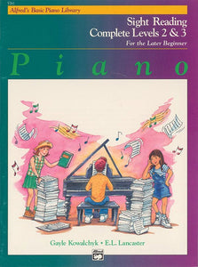 Alfred's Basic Piano Library Sight Reading Book Complete 2 & 3