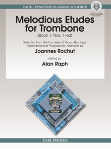 Melodious Etudes for Trombone Book 1 by Joannes Rochut with MP3 & PDF Downloads