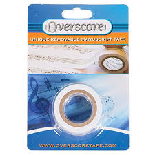 Overscore Removable Blank Manuscript Tape [product type] Luscombe Music - Luscombe Music 